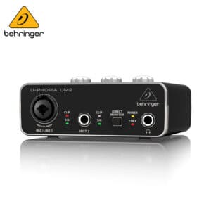 Behringer U-PHORIA UM2 Audiophile 2×2 USB Audio Interface with XENYX Mic Preamplifier Audio Interfaces IMG