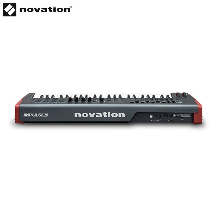 Novation Impulse 49 USB MIDI Controller KB 4 Octave, Touch Sensitive Controls, LED Light Rings MIDI Controller/Keyboard IMG
