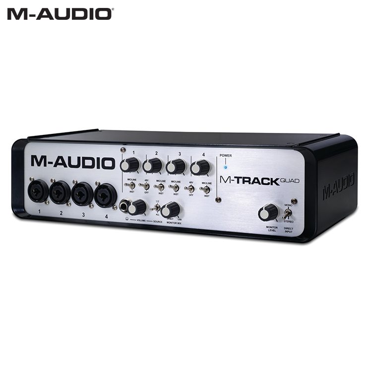 M-Audio M-Track Quad MIDI USB Audio Interface Audio Interfaces IMG