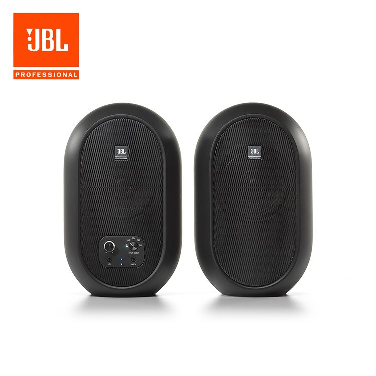 JBL 104-BT Compact Desktop Reference Monitors with Bluetooth Studio Monitor/Speaker IMG
