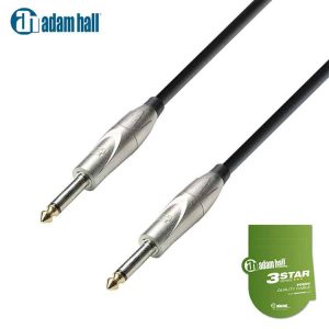 Adam Hall Instrument Cable 6.3MM TS Male to 6.3MM TS Male Cable & Connectors IMG