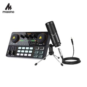 Maono Maonocaster AU-AM200 + AU360TR Podcast Bundle Home Recording/Music Production Set IMG