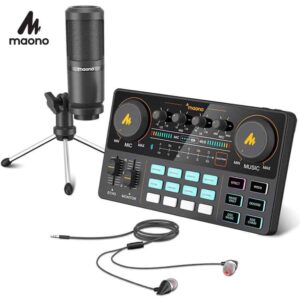 Maono Maonocaster Lite Portable AU-AM200S1 All In One Podcast Bundle Home Recording/Music Production Set IMG