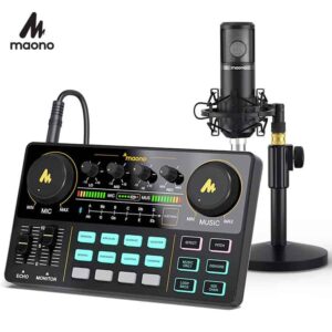 Maono Maonocaster Lite Portable AU-AM200S4 All In One Podcast Bundle Home Recording/Music Production Set IMG