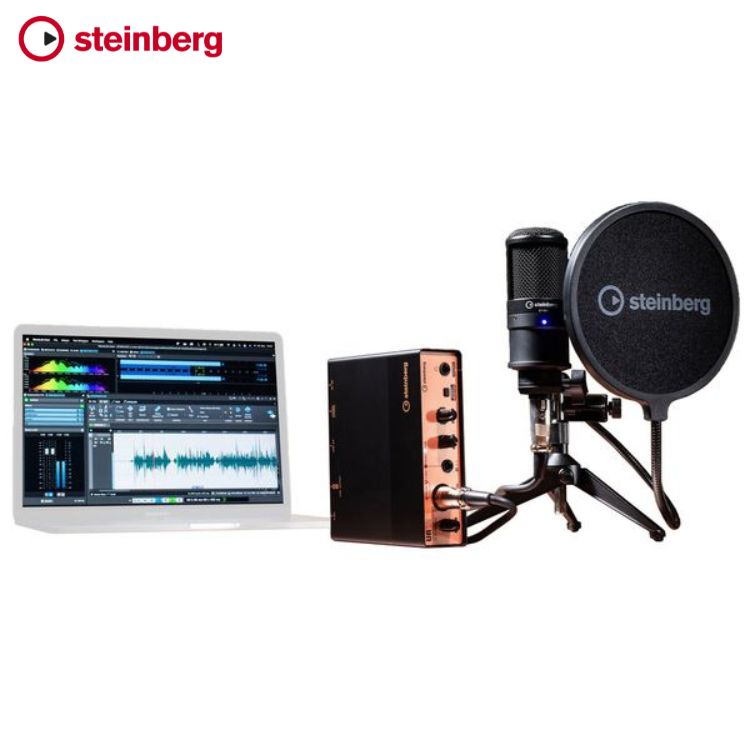 Focusrite Vocaster Two USB-C Studio Podcasting Audio Interface Bundle Home Recording/Music Production Set IMG